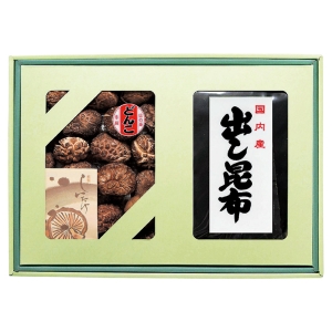 【L送料無料】国産椎茸&昆布セット【rm235192c08】