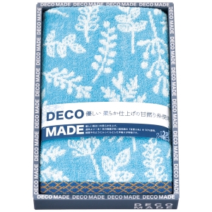 DECO MADE DMリーバス フェイスタオル ブルー【rm25006fcc095】