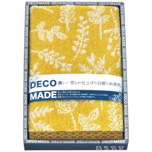 DECO MADE DMリーバス フェイスタオル イエロー【rm25006fcc102】