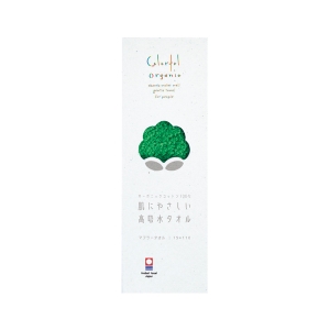 Colorful Organic フェイスタオル グリーン【rm25125fcc186】