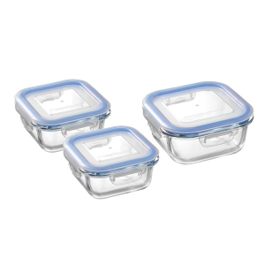 レッシュ 耐熱ガラス容器3点セット【rm25153fcc090】