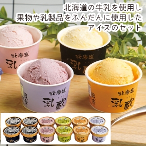【メーカー直送】乳蔵 北海道アイスクリーム12個（プレミアムバニラ入）【rm25011fcc032】