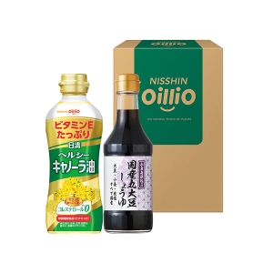 日清オイリオ ヘルシーオイル&国産丸大豆醤油ギフト【rm25053fcc050】
