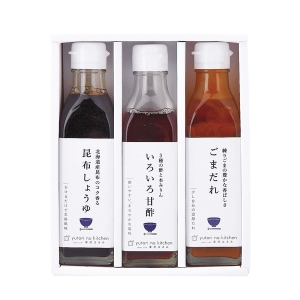 ゆとりのキッチン 料理家 栗原はるみ監修 調味料3本セット【rm25054fcc052】