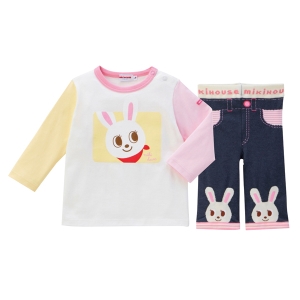 ミキハウス Tシャツセット ピンク【rm25083fcc063】
