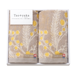 Taoyaka （ミモザ）フェイスタオル2P【rm25121fcc091】