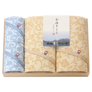 今治きらら 日本製 愛媛今治 木箱入タオルセット【rm25130fcc068】
