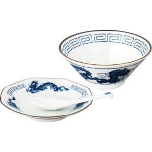 レトロ中華 ラーメンチャーハン 青【rm25151fcc070】