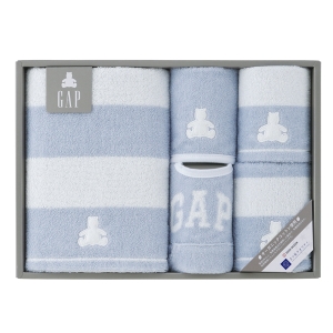 ベビー GAP ボーダーベア ブルー 54-5039400【rm26109fcd152】