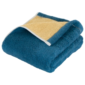 DAILY PRAIRIE リバーシブルハーフバスタオル ネイビー/ベージュ COREV-HB-NV【rm26121fcd103】