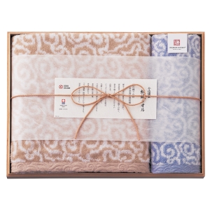 今治謹製 紋織タオル タオルセット ブルー IM7730【rm26127fcd105】