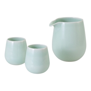 波佐見 セラドン（青磁）半酒器 25646【rm26147fcd050】