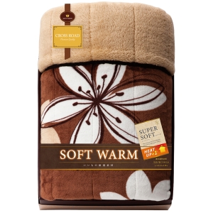 クロスロード SOFT WARM あったか遠赤極ふわ合せ綿入毛布【rm25b055gc071】