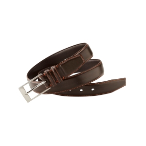 ELLE HOMME 牛革ベルト ダークブラウン【rm25b083gc063】