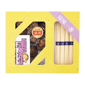 乾物家 国産椎茸と手延そうめん御詰合せ【rm25b199gc012】
