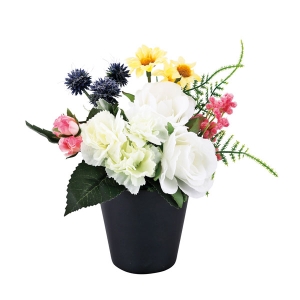 【メーカー直送】SC触媒加工 アーティフィシャルフラワー供花 和み ホワイト【一部地域配送不可】【rm25b064gc022】