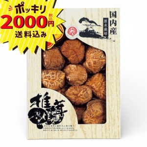 【2000円ポッキリ 送料無料】国内産 原木どんこ椎茸 YD-25N4【rm26c102gc036】