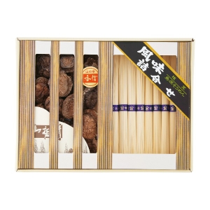 乾物家 国産椎茸と手延そうめん御詰合せ KBY-CJ3【rm26c103gc041】