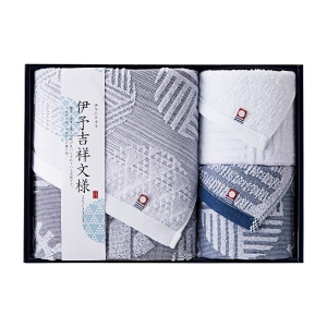 伊予吉祥文様 タオルセット IM4545【rm26c144gc080】