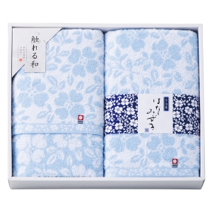 触れる和 はなみずき バスタオル2P HN-8860【rm26c145gc072】