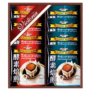 ビクトリアコーヒー 酵素焙煎ドリップコーヒーセット【rm246136c06】