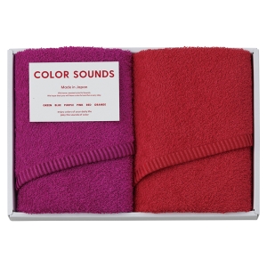 フェイスタオル2枚セットレッド CSD2520【rm268084c07】