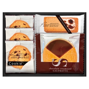 キャラメルレーズンサンド&ざっくりクッキー・ゴーフレット詰合せ PM-10【rm268119c03】