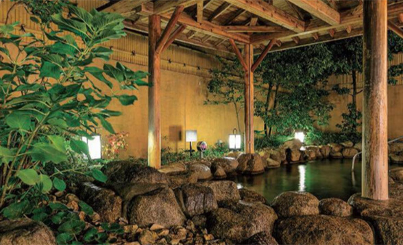 京都 竹の郷温泉 万葉の湯 4名様 万葉の湯ゆったり1日コース